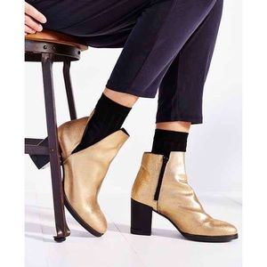 Miista gold Lena ankle boot